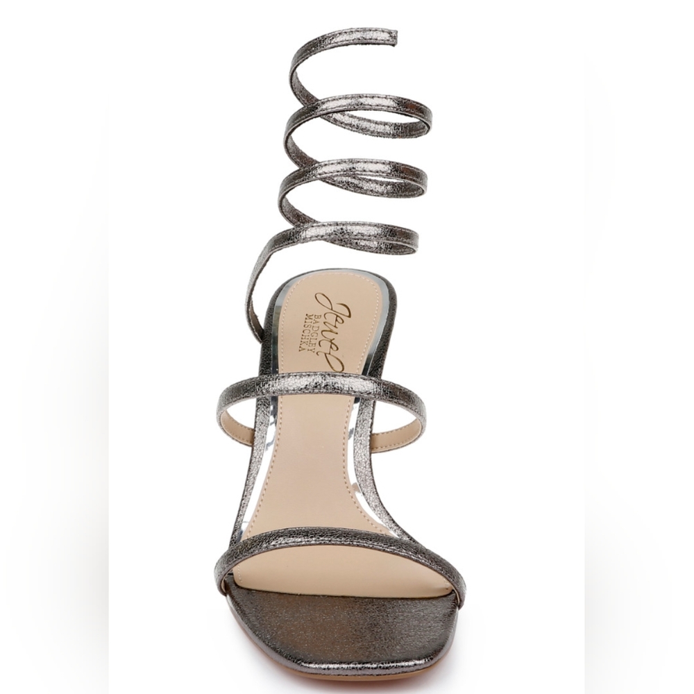 Jewel Bagley Mischka Renia Metallic Wrapped Sandal,Size 9 ,NWB - Picture 2 of 6